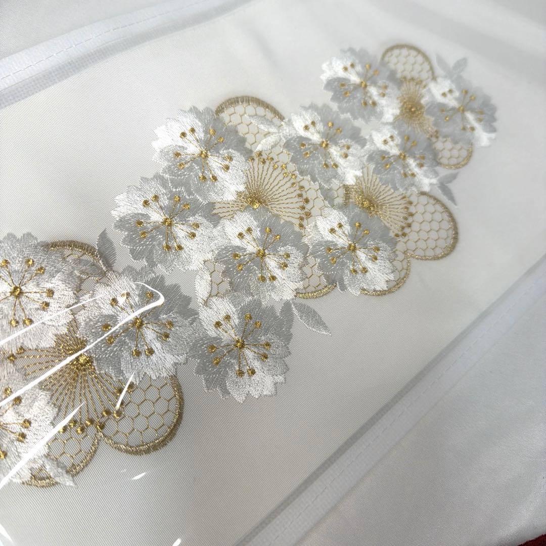 新品　2027年新作　振袖用　帯締め　帯揚げ　半襟　重ね襟　セット　ワインレッド