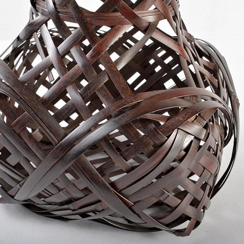 有馬篭　篭師　轡昭竹斎造　花篭　竹籠　共布共箱　M　R5505B