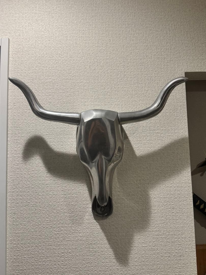 アルミ カウスカル　バッファロー頭蓋骨