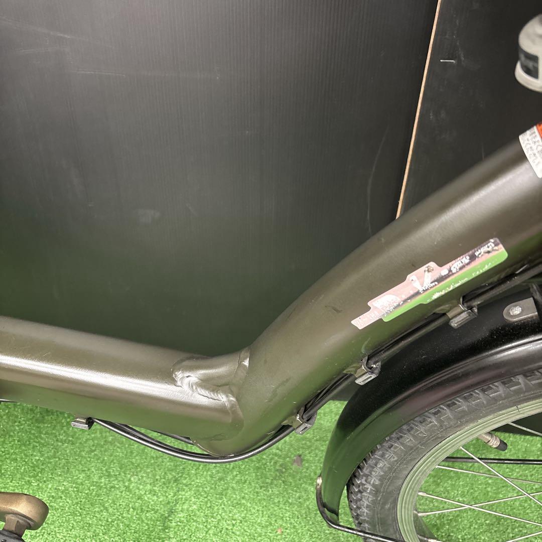 電動自転車 YAMAHA PAS kiss カーキ 3人乗り対応　80