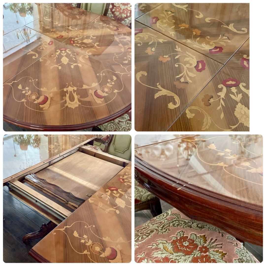 r144 イタリア FARINAZZO&GUERRA ダイニングテーブルセット