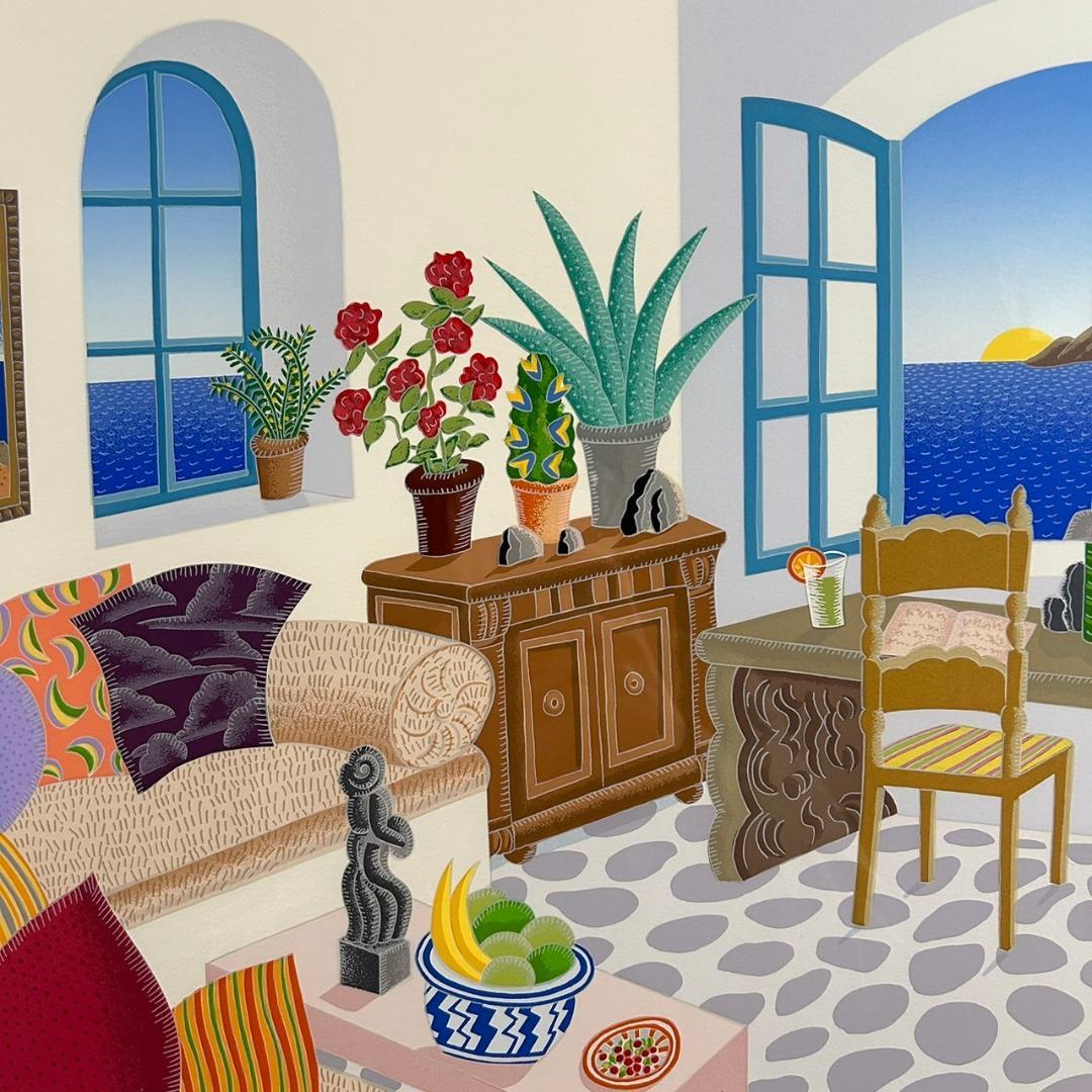 美品 トーマス・マックナイト「カラファティ」シルクスクリーン 直筆サイン入