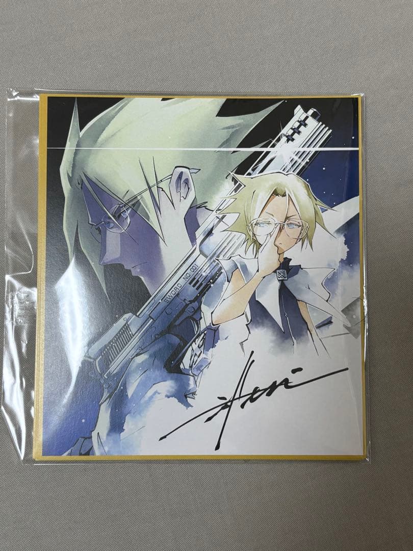 シャーマンキング　シリーズ　複製ミニ色紙　非売品　アクリルスタンド、缶バッチ付き