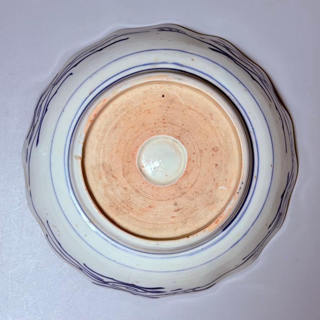 古伊万里　色絵松竹梅なます皿　五客　蛇の目高台　赤絵　緻密な絵付け　古器を楽しむ