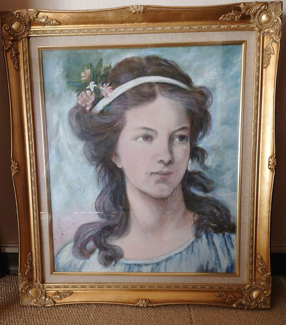 宮廷画家ビジェルブランの少女画です。油彩画模写