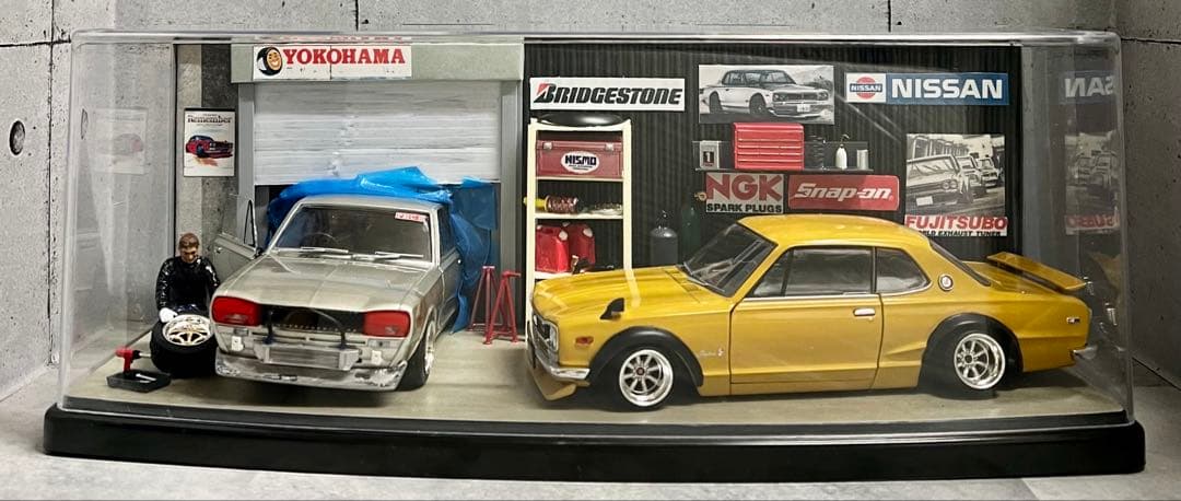 国産名車 1/24 スカイライン GT-R カスタム ジオラマ 旧車 ミニカー