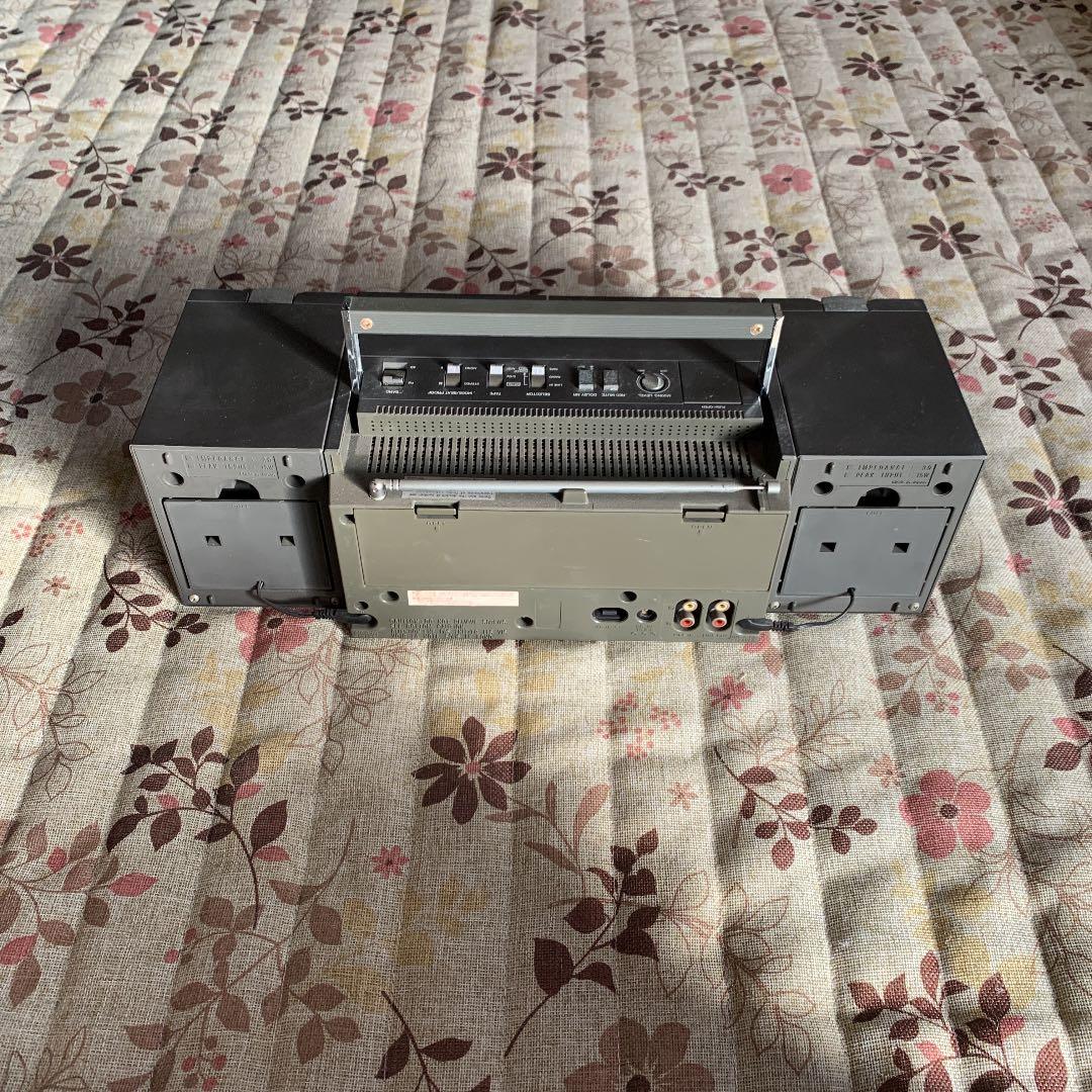 ナショナル　テープ　ラジオ　ラジカセ　レトロ　電池式