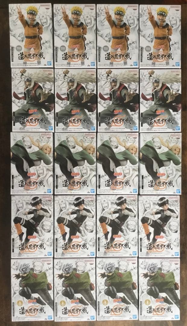 造形忍界大戦　ナルト　自来也　カカシ　綱手　リー　フィギュア　　まとめ売り