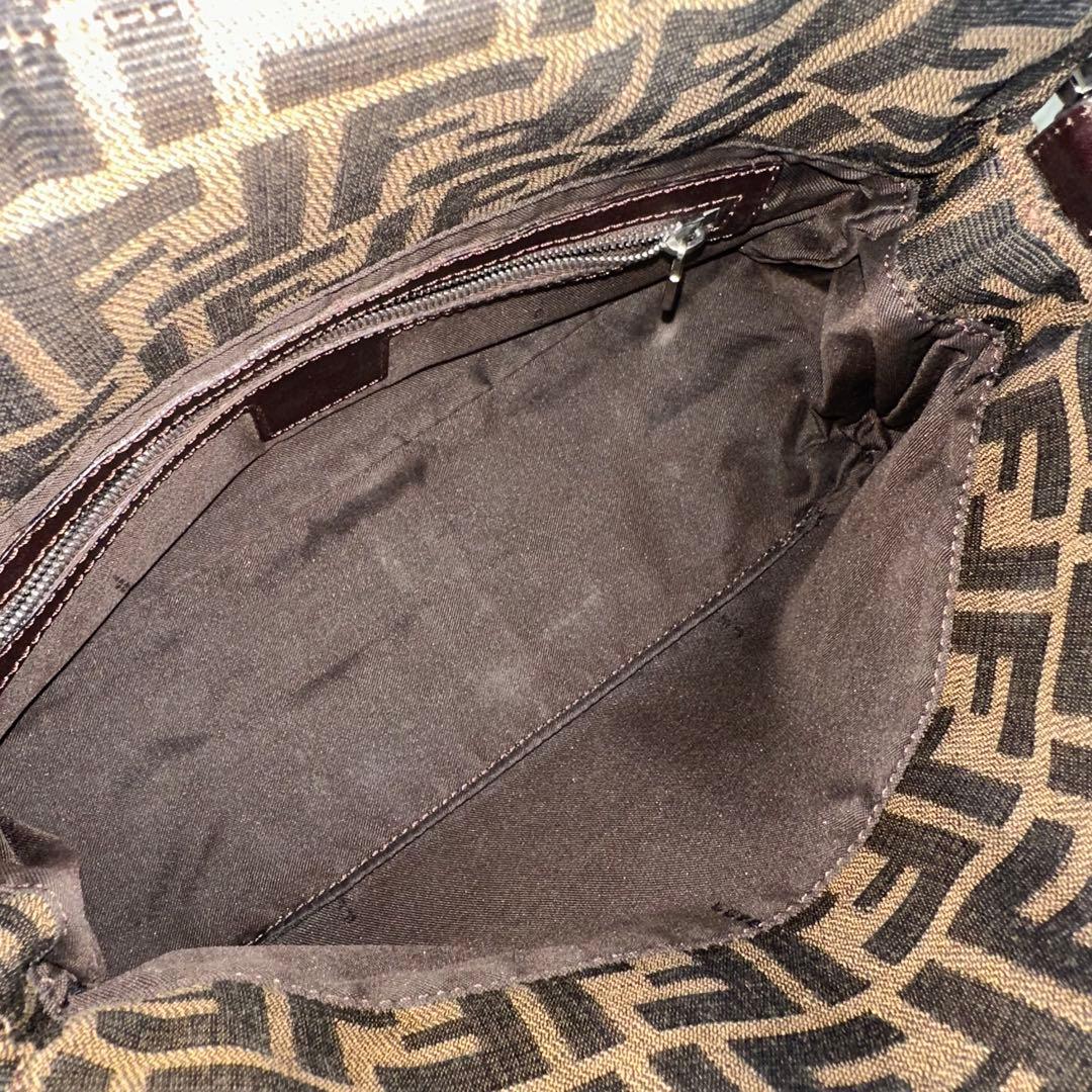 極美品 FENDI フェンディ マンマバケット ワンショルダーバッグ ズッカ