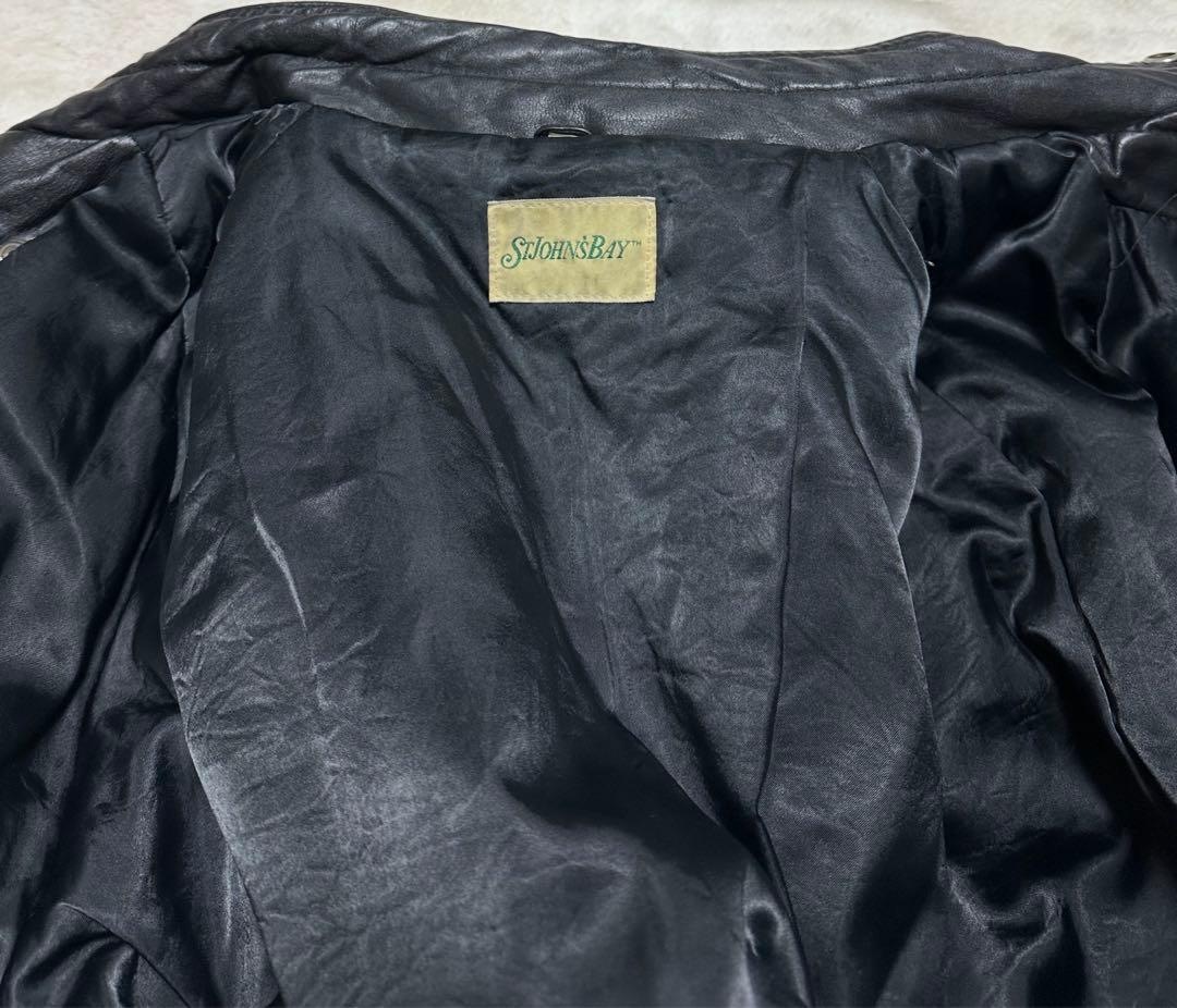 90s ST.JOHNS BAY レザージャケット ドリブラージャケット