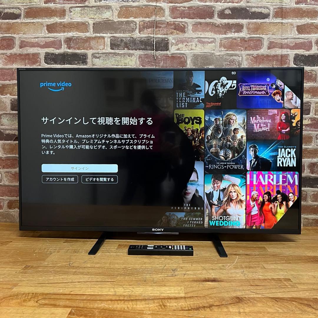 SONY 43V型 4K 液晶テレビBRAVIA KJ-43X8500C