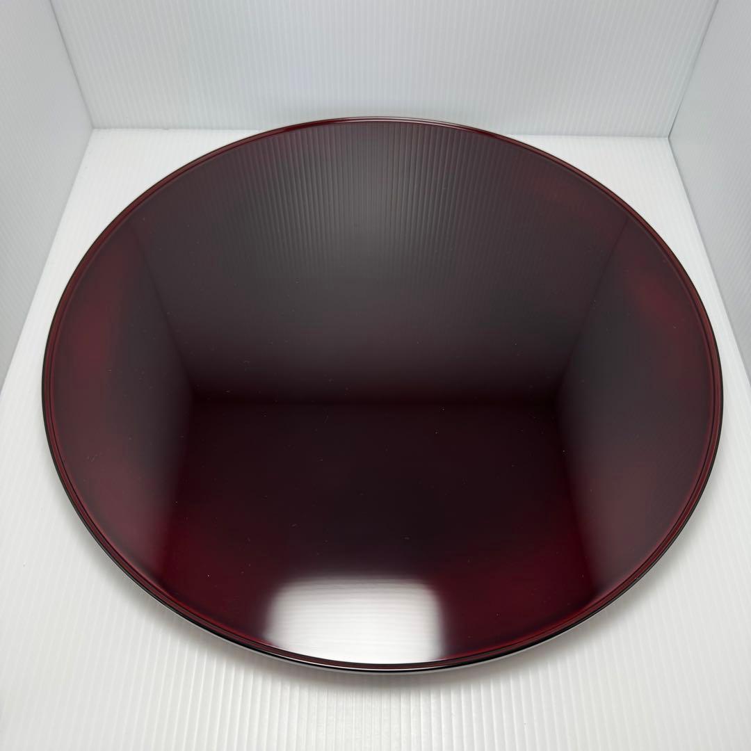 新品 輪島塗 慶塚 慶塚漆器 盛器 菓子器 器 漆器 漆 丸型 赤茶 箱 説明書