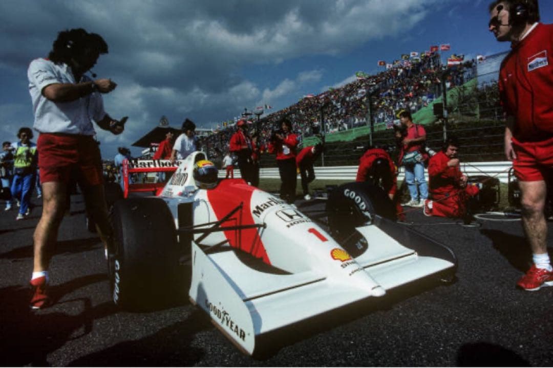 カスタム品　1/18 ミニチャンプス　マクラーレンMP4/7 アイルトンセナ