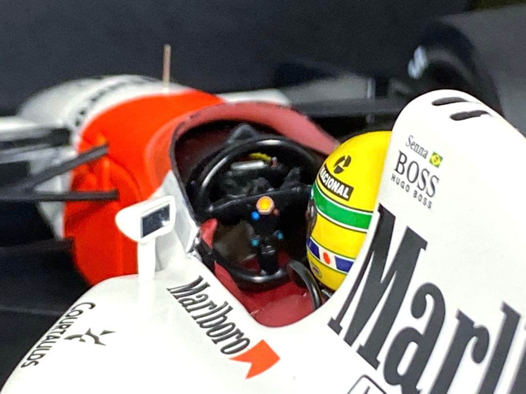 カスタム品　1/18 ミニチャンプス　マクラーレンMP4/7 アイルトンセナ