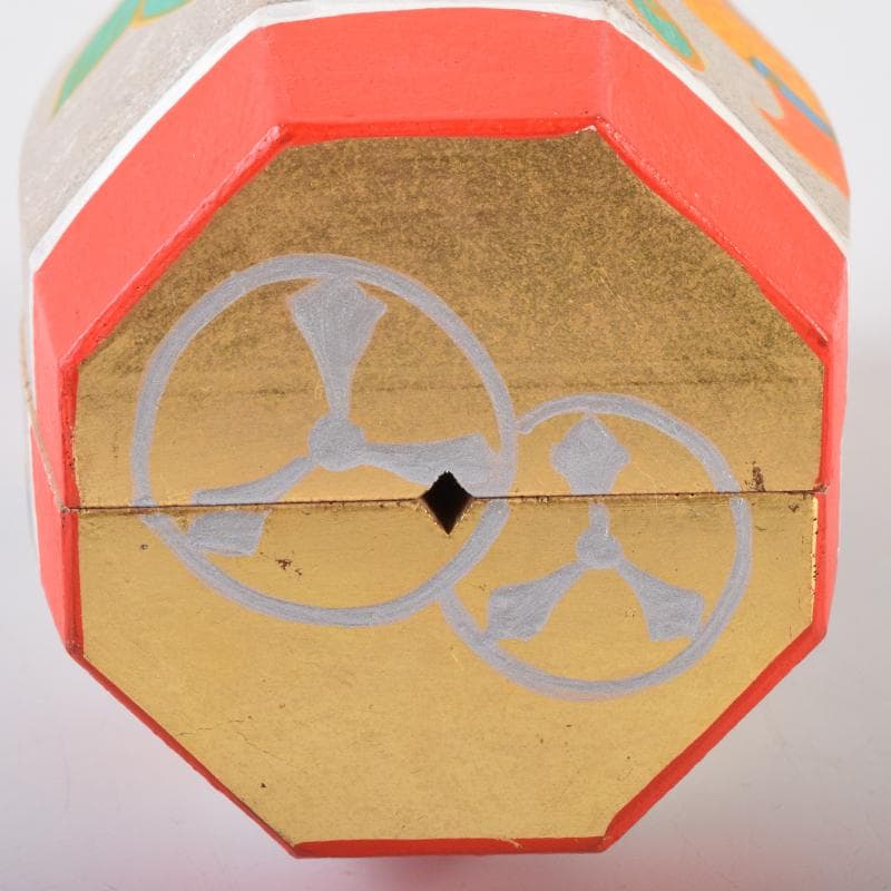 茶道具　宝尽し蒔絵　ぶりぶり香合　在銘　共箱　V　7082