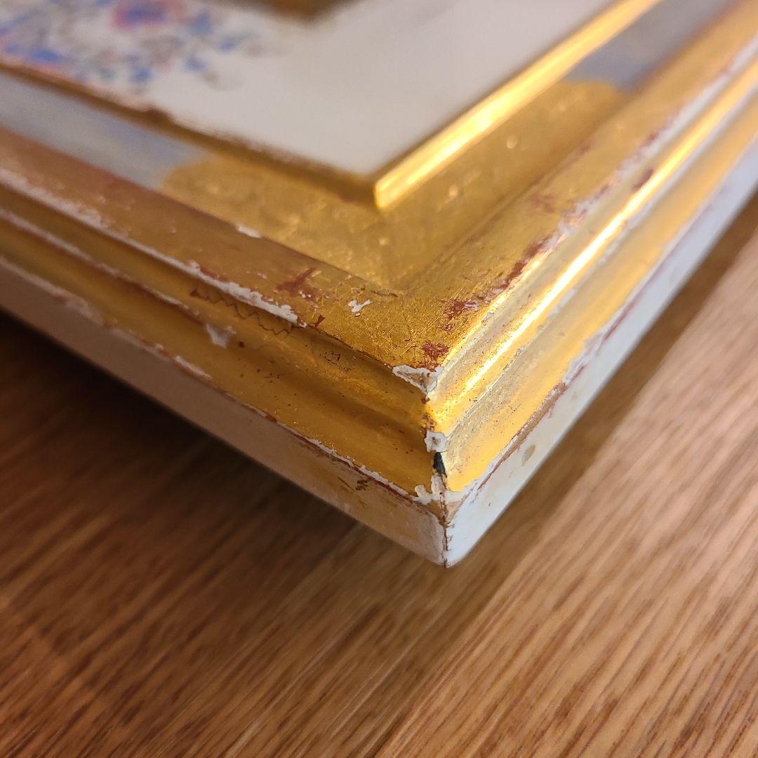 瀬本容子「真夏の夜の夢 祝典」ガラス絵 羊皮紙絵