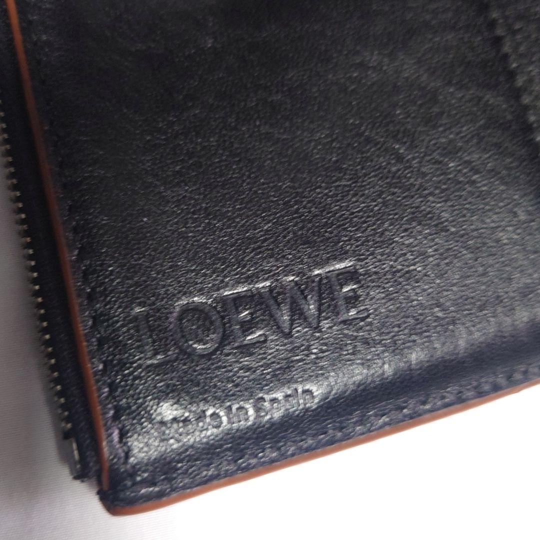 専用ページ✨️新春SALE✨️　LOEWE　レザー　三つ折り財布　ブラック