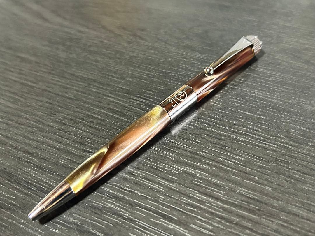 ロメオ 伊東屋 ROMEO Ｎｏ．３ボールペン 細軸イタリアン グレー