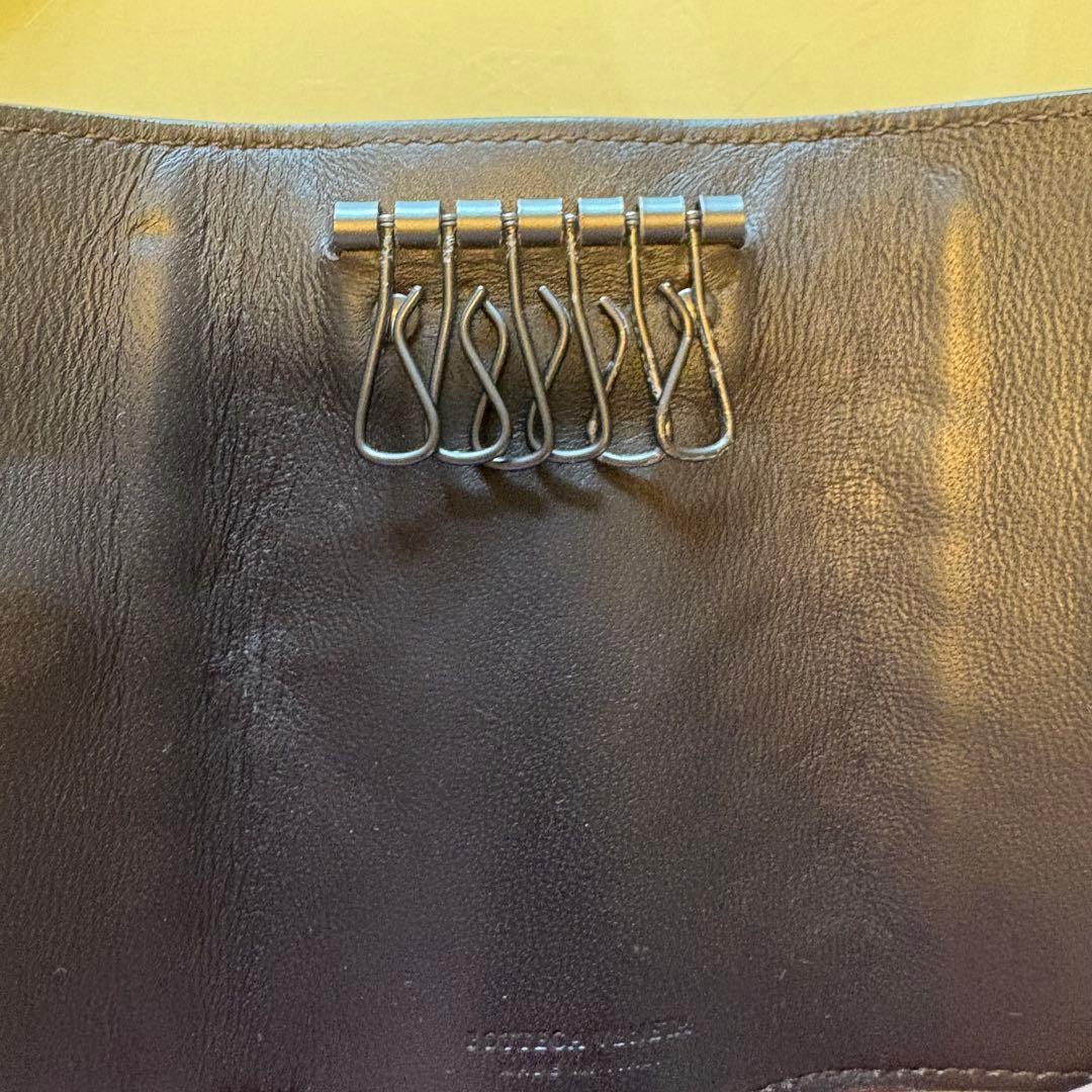 Bottega Veneta ブラウンレザーキーケース
