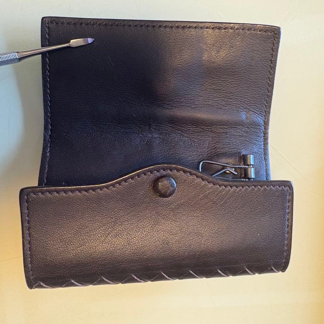 Bottega Veneta ブラウンレザーキーケース