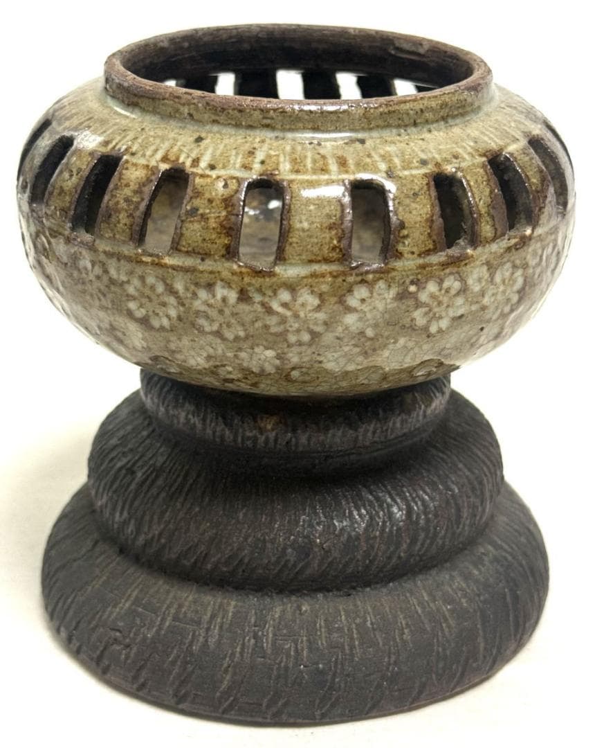 飴釉 古香炉 時代物 古美術 ウブ品 入手困難 骨董 旧家蔵出しWWTT168