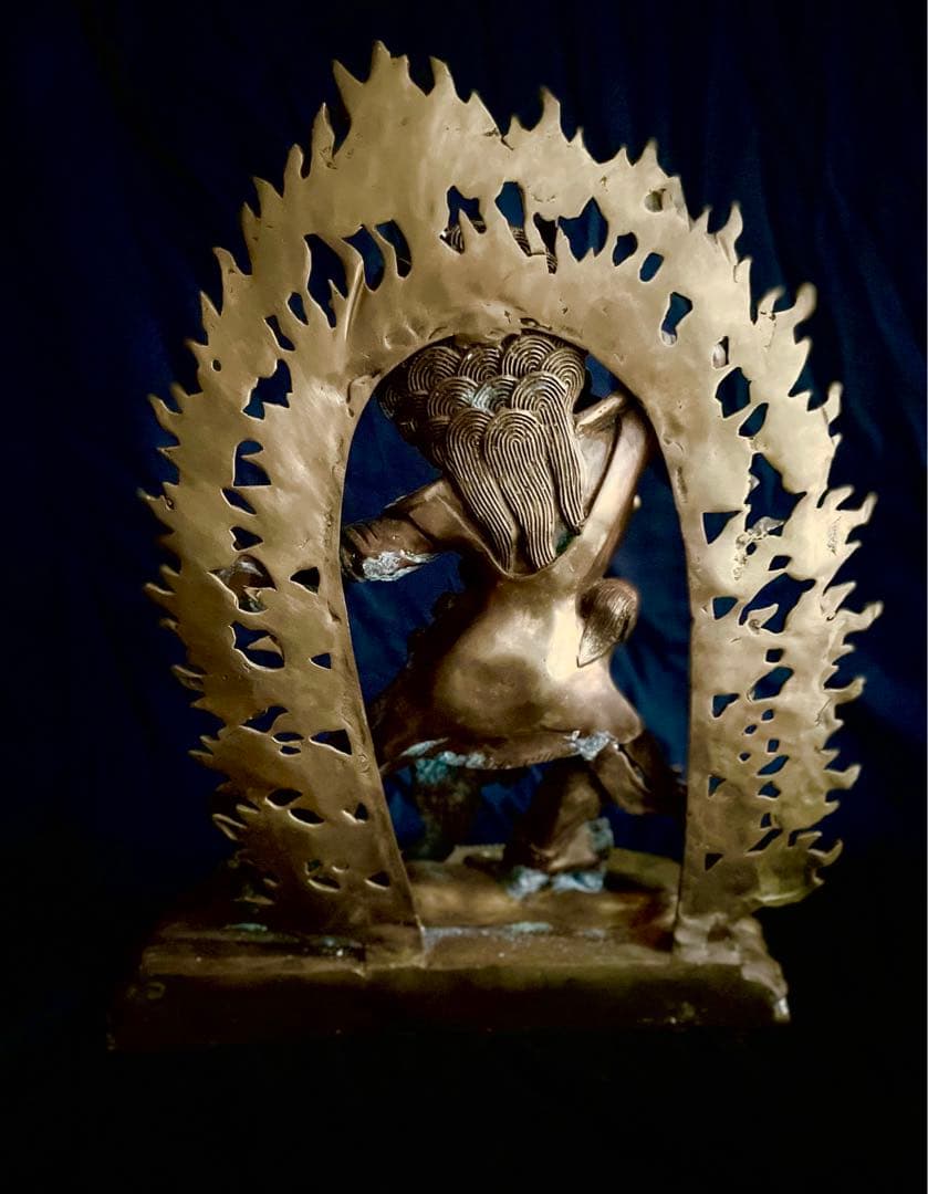 専用【大型】金剛手菩薩像 仏教 チベット密教 古銅塗金 タンカ 曼荼羅 真言