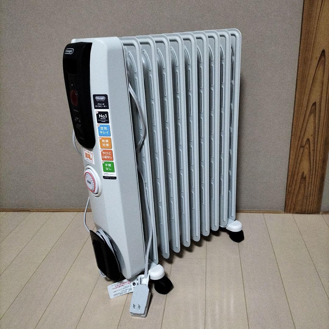 極美品、デロンギ　オイルヒーター　H771015EFSN-BK　静音