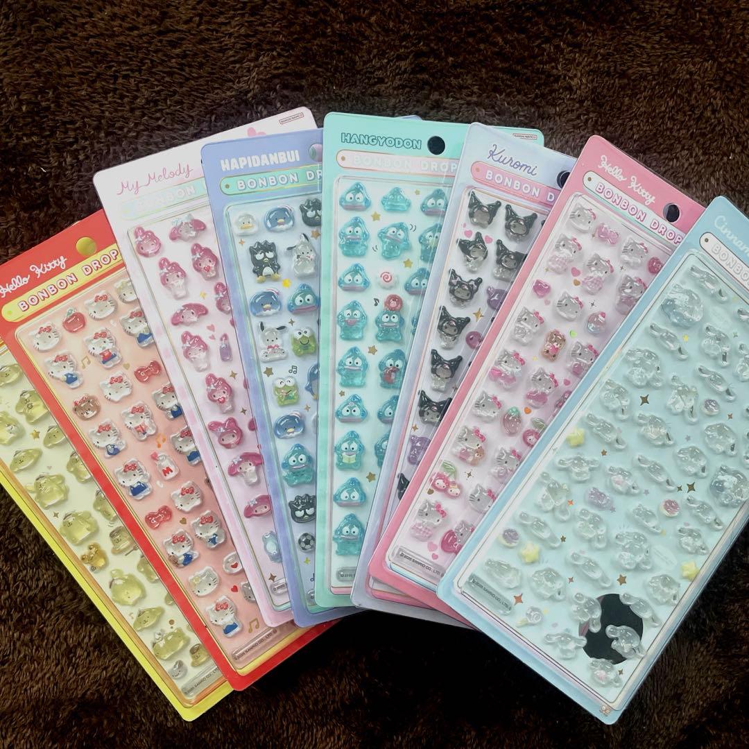 サンリオ　ミニ　ボンボンドロップシール　コンプリート