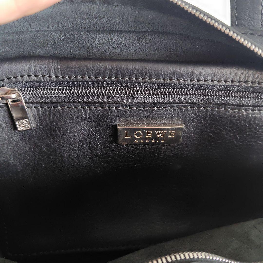 ユキさま専用 LOEWE ブラック レザーミニハンドバッグ