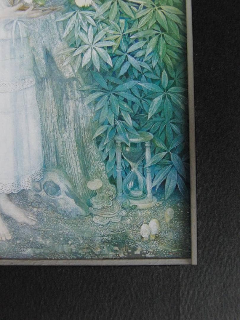 山本文彦、【花信】、希少な額装用画集より、新品額装付