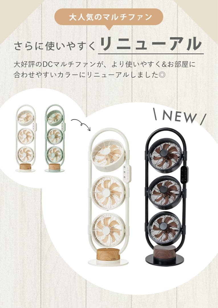 moku. DC 3連マルチファン　MLF-3202/BM