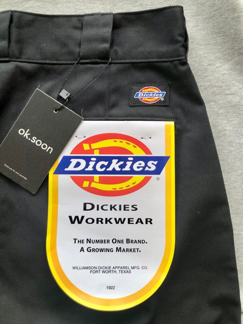ok.soon×dickies wide chino pants (black)