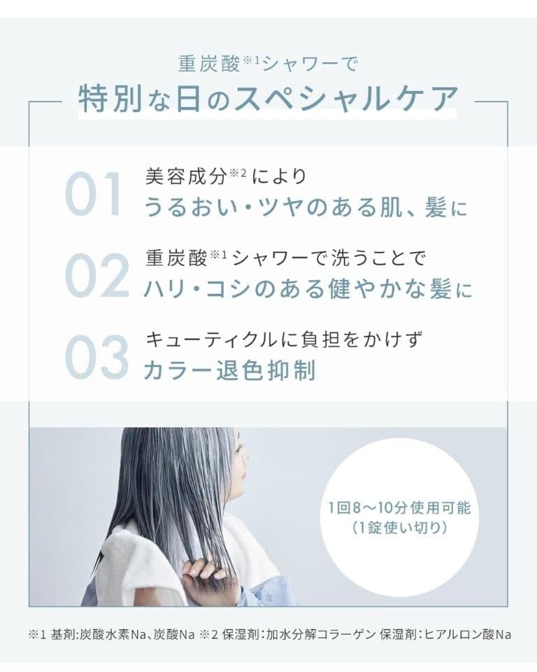 SALONIA ファインバブルクリア シャワーヘッド シルバー