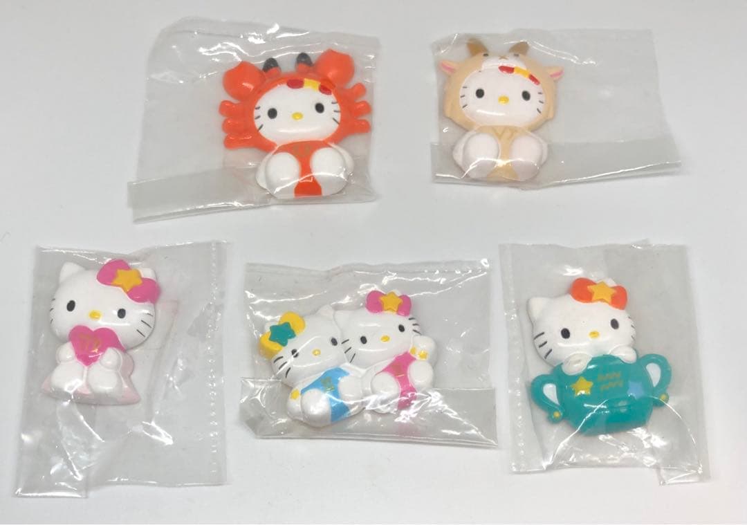☆激レア☆未開封☆ サンリオ ハローキティ星座 マグネット 5点セット レトロ