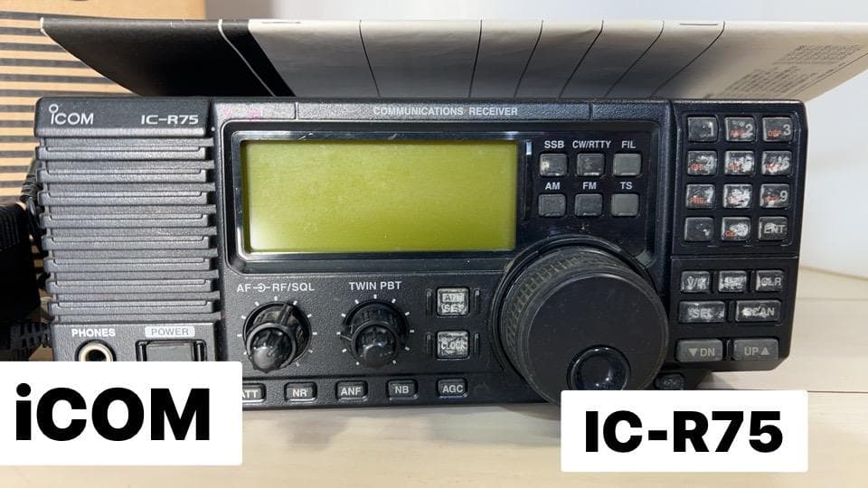 iCOM /IC-R75　レシーバー　 無線機　ジャンク品　アイコム