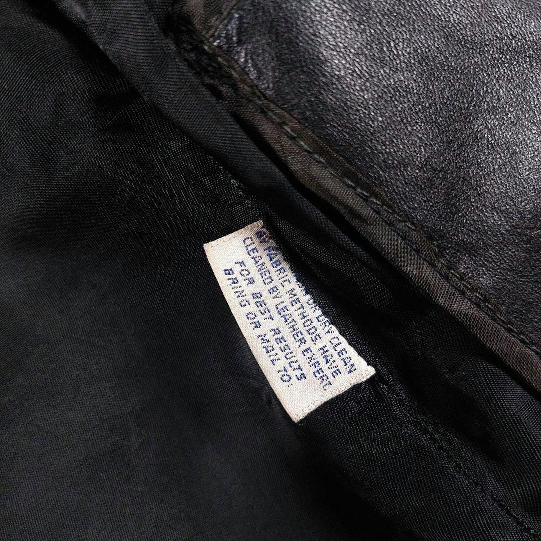 60s~70s デカタロン シングルレザーライダースジャケット ワッペン革ジャン