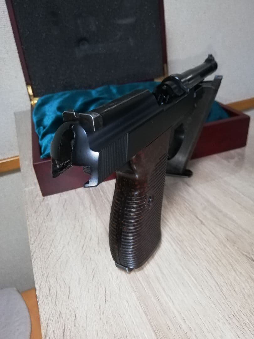 明日終了⭐マルゼン ワルサーP38 ガスブロカスタム⭐銃ケース付