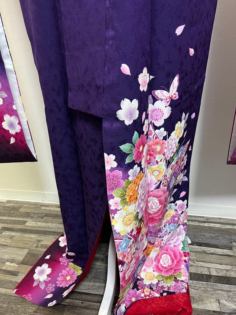 【京都きもの友禅】豪華成人式着物　フルセット刺繍振袖