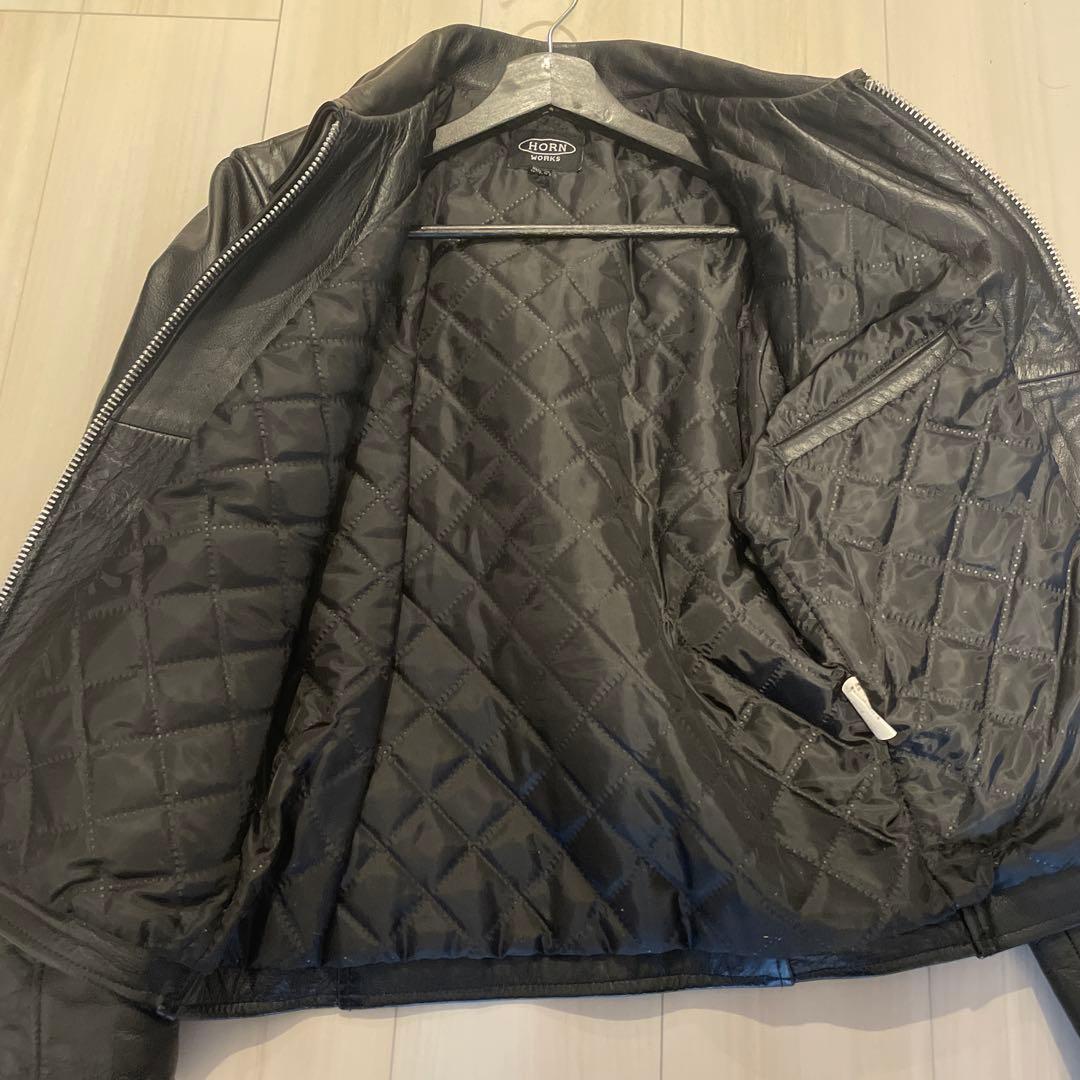 シングルライダースジャケット 黒