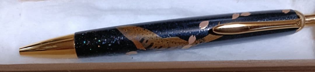 山女本金蒔絵デザインボールペン替芯ゼブラｆ7