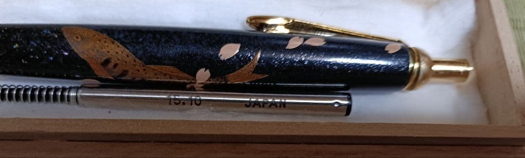 山女本金蒔絵デザインボールペン替芯ゼブラｆ7