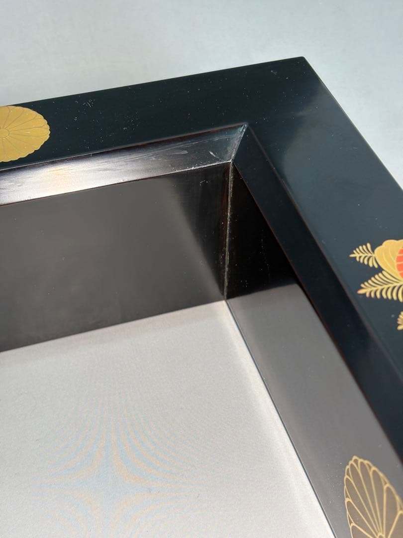 【中古品】表哲造　高台寺蒔絵　炉縁（共箱）★小さな漆割れ有★