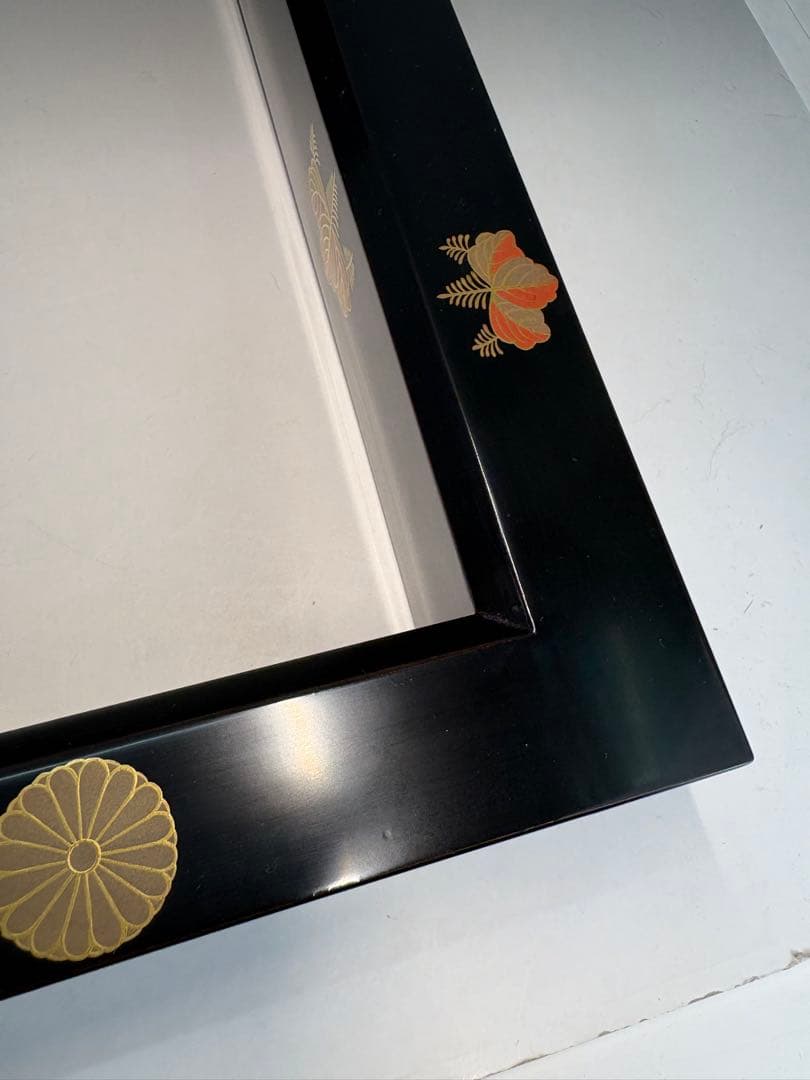 【中古品】表哲造　高台寺蒔絵　炉縁（共箱）★小さな漆割れ有★