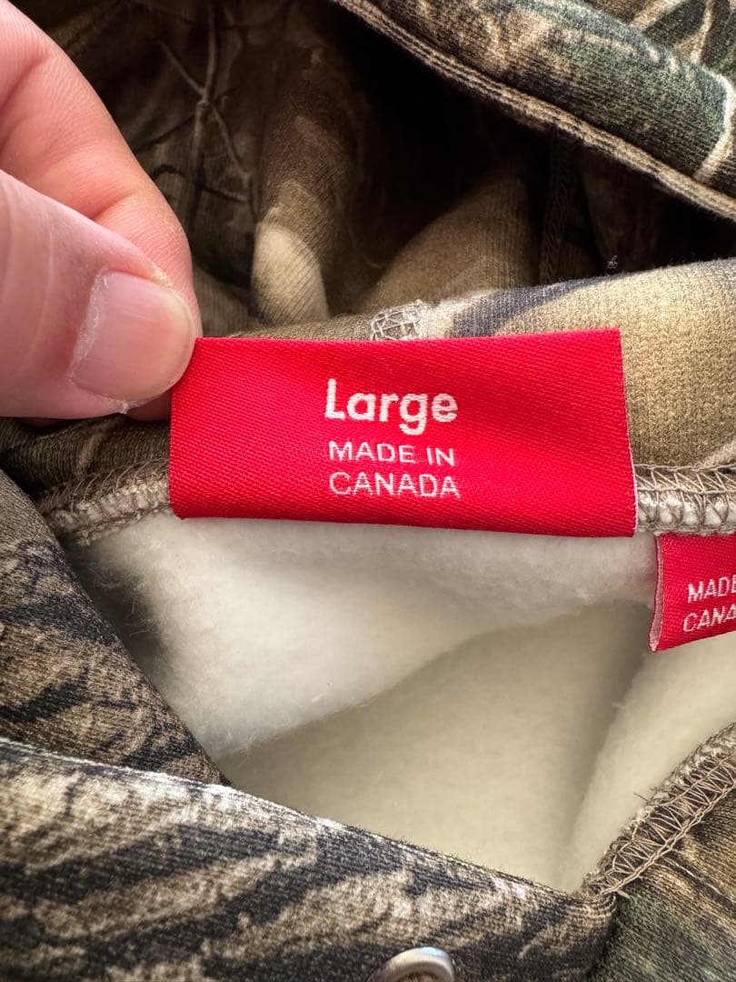 Supreme Box Logo Hooded Camo Lサイズ