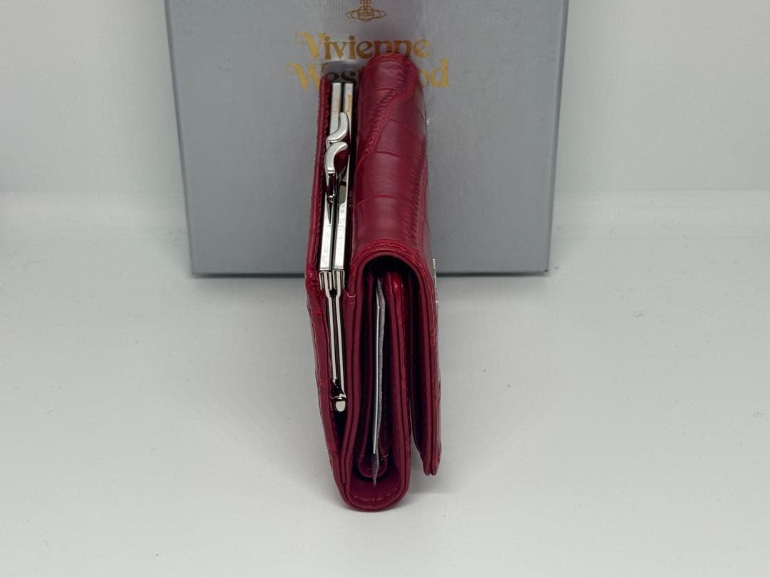【新品未使用】Vivienne Westwood レッド 三つ折り財布