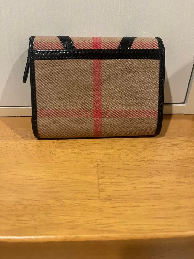Burberry 三つ折り財布 ベージュ/ブラック