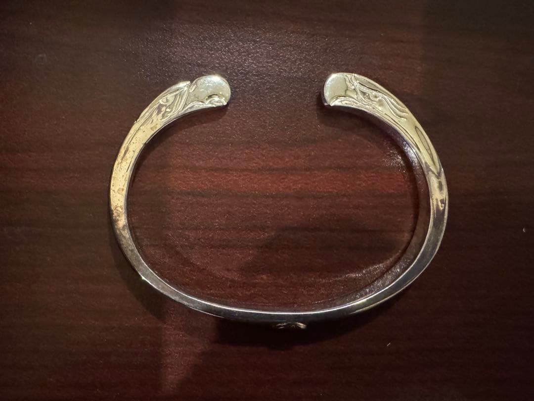 イーグル顔ブレスレット　シルバー　Mサイズ