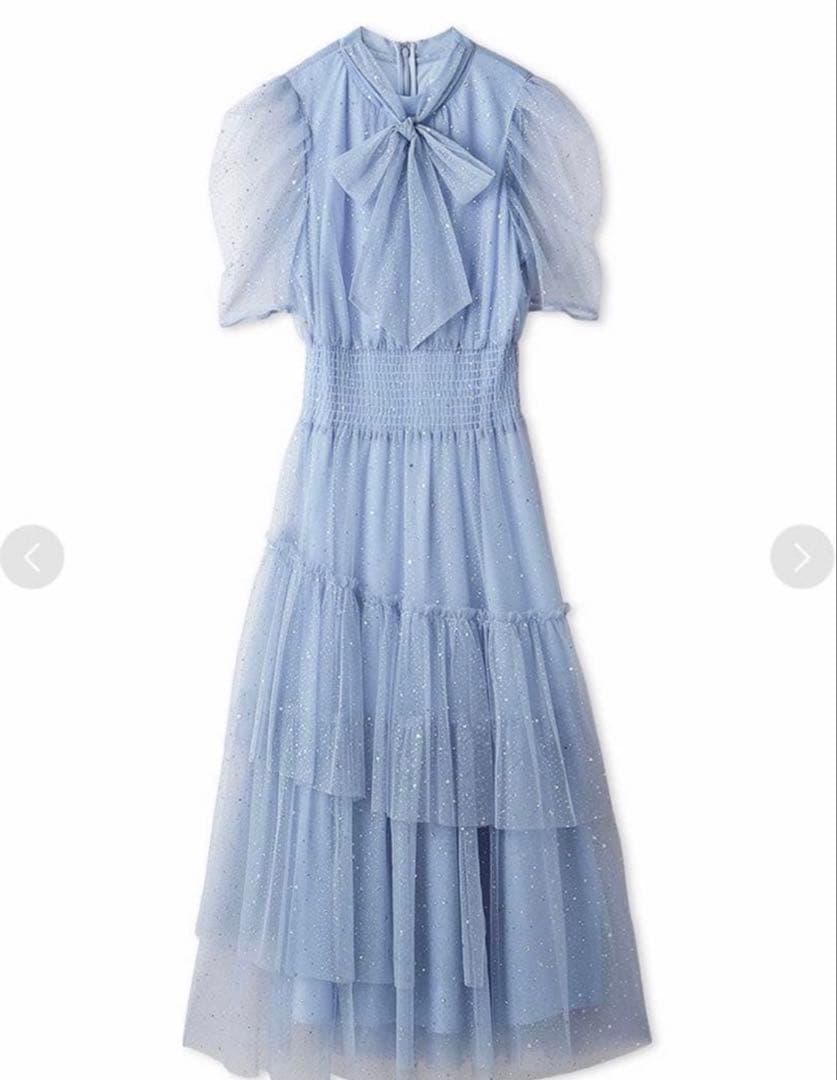 みる  FURFURハーフスリーブラメチュールドレス　完売　Fサイズ