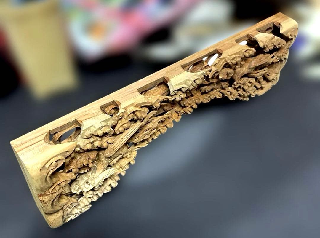 木彫欄間　鳳凰