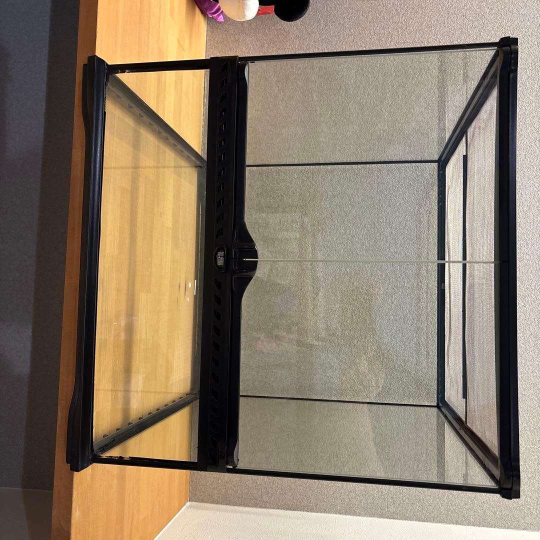 値下げ‼️GEX　グラステラリウム　4545　爬虫類　飼育　ケージ　ガラスケージ